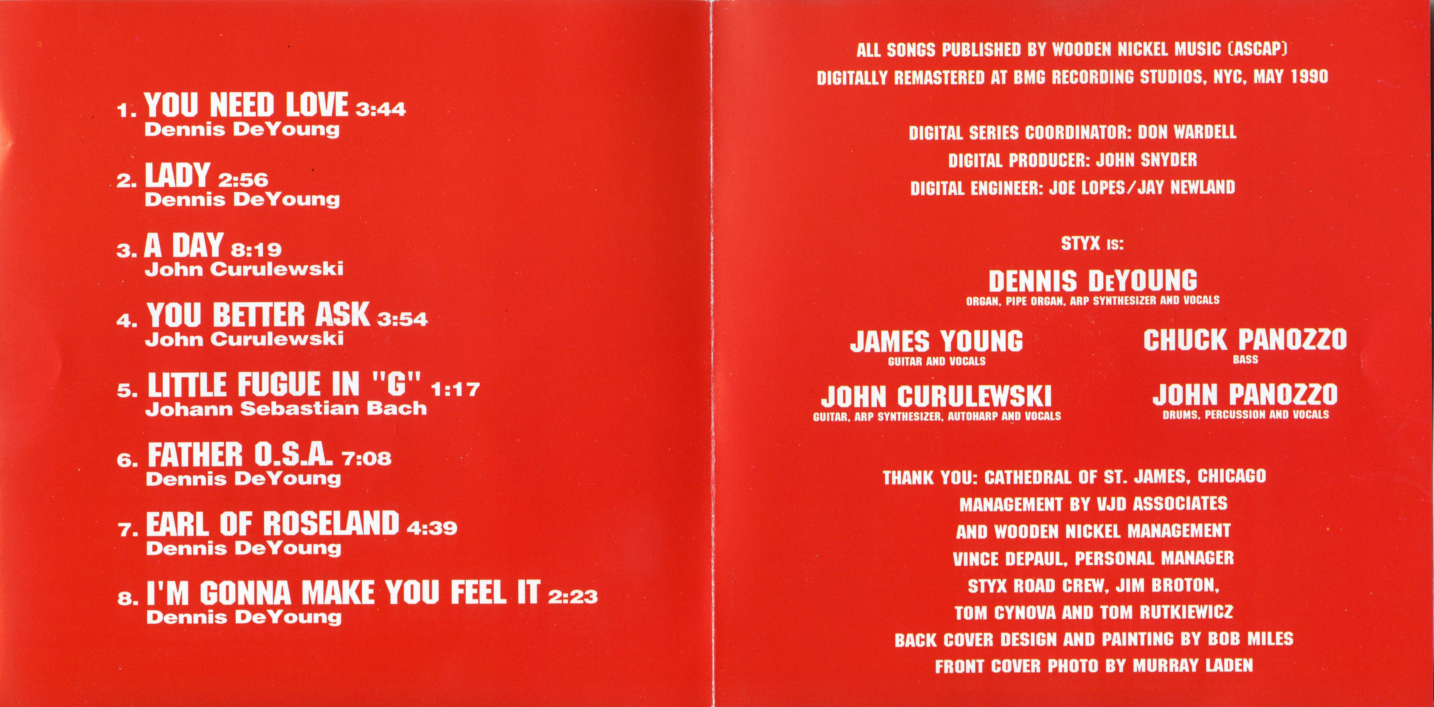 Styx  Styx 2 : Booklet